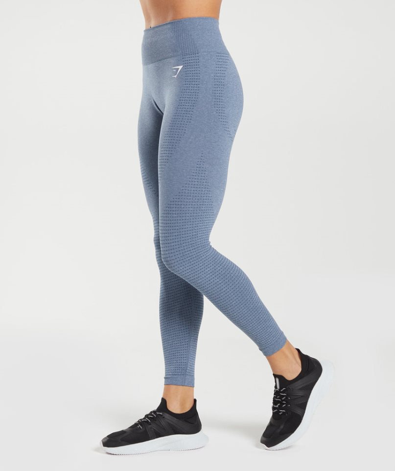 Women's Gymshark Vital Seamless 2.0 Leggings Blue | CA ND67A8